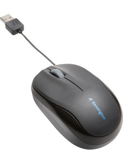 Kensington Pro Fit Retractable Ενσύρματο Mini Ποντίκι Black