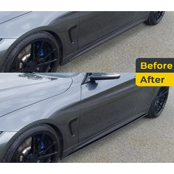 Πρόσθετα μαρσπιέ BMW F30 / F31 M Performance design - μαύρα γυαλιστερά