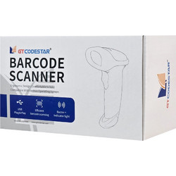 GTCODESTAR barcode scanner X-9701B, 1D & 2D, ενσύρματο & ασύρματο, Bluetooth, 2000mAh, μαύρο