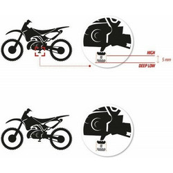 S3 Curve High Footrests Black KTM/Husqvarna