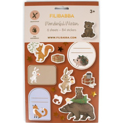 Filibabba Stickers - Wonderful Winter - Forest Friends