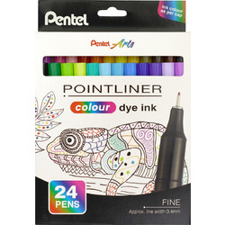 Σετ Μαρκαδόρος Fineliner 0,4mm 24 Χρώματα Pentel