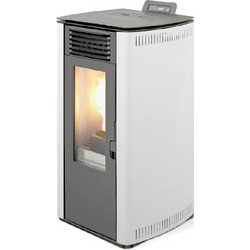 Adler Linea Round 12 Καναλάτη White Σόμπα Pellet 10.1kw