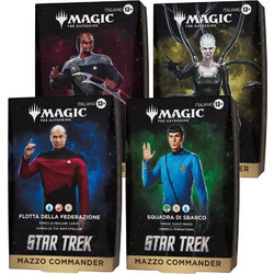 Magic the Gathering Star Trek Commander Decks Case (4) italian