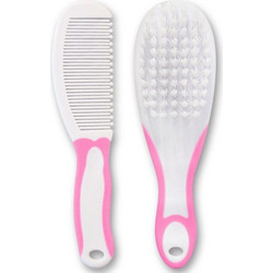 Χτένα και Βούρτσα Lorelli White Pink