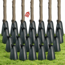 VEVOR 75.7 L Tree Watering Bags, 25 Pack 3-4 Hours Slow Release Gator Bags for Trees, Heavy Duty PE Tree Drip Irrigation Bag with Zipper, Durable & Reusable Deep Root Shrub Watering Bag