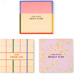 Σετ Χαρτάκια Σημειώσεων Kikkerland - Inkerie Set of 3 Sticky Note Memo Pad INK19-F