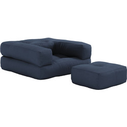 Πολυθρόνα-Κρεβάτι Futon MINI CUBE - Karup - 737 Navy