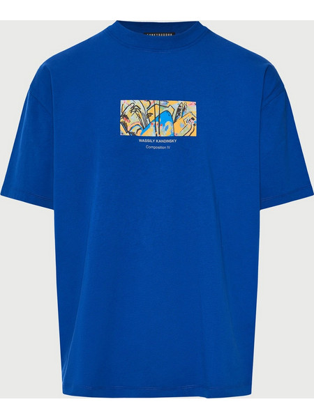 Oversized printed t-shirt Mysterious Life - FUNKY BUDDHA x apoh London FBU014-608-04_BLUEPRINT