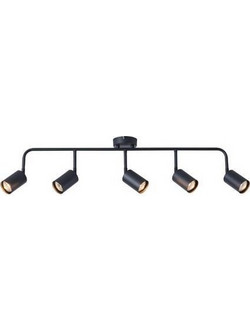 ΣΠΟΤ ΜΕΤΑΛΛΙΚΟ 5ΦΩΤΟ 5XGU10 Max 7W 800X90X230mm ΜΑΥΡΟ ARTE ILLUMINA OLYMP