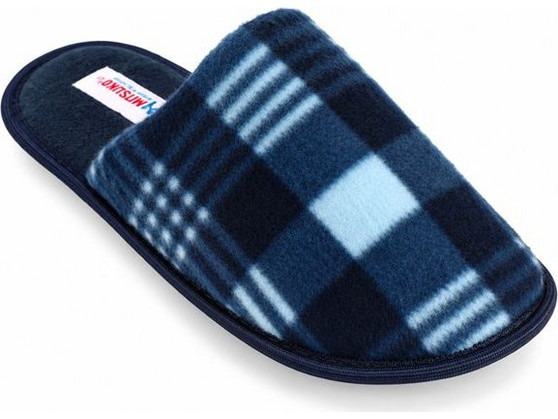 Mitsuko Χειμερινές Ανδρικές Παντόφλες Μπλε WS03700M-BLU