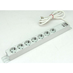 Rittal Power Strip 48.3 cm 7-way without Switch 230V/16A