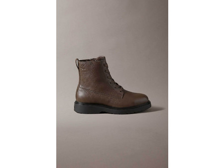Calvin Klein Ανδρικά Μποτάκια Δερμάτινα Καφέ YM0YM01373