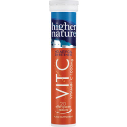 Higher Nature Vitamin C 1000mg 20 Αναβράζοντα Δισκία