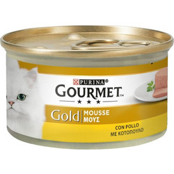 Purina Gourmet Gold Mousse Adult Κοτόπουλο 24x85gr