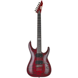 ESP MH-100QM-NT LTD Ηλεκτρική Κιθάρα ST Style με HH Μαγνήτες και Ταστιέρα Rosewood See-Thru Black Cherry