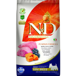 Farmina N&D Pumpkin Grain Free Mini Adult with Lamb, Pumpkin & Blueberry 2.5Kg