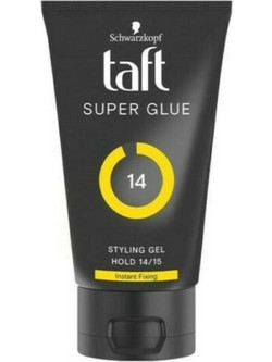 Schwarzkopf Testanera Taft Super Glue Power Gel Μαλλιών Ανδρικό Δυνατό Κράτημα 150ml