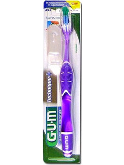 Gum Technique Compact 493 Medium Οδοντόβουρτσα Μωβ