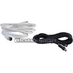 Καλώδιο Κεραίας Coax Male to Coax Female 1.5m White 88-0015