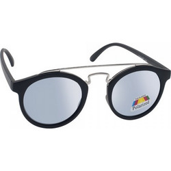 Vitorgan EyeLead L645 Γυναικεία Γυαλιά Ηλίου Στρογγυλά Κοκάλινα Μαύρα με Μαύρο Polarized Φακό