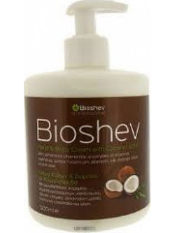 Bioshev Coconut Hand & Body Ενυδατική Κρέμα Σώματος 500ml