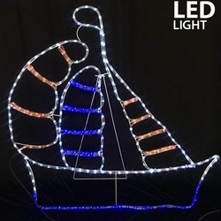Eurolamp Καραβι, 11M LED Φωτοσωληνας, Μονοκαναλος, 106X104Cm, Ip44 - 600-20102