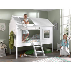 Charlotte Housebed Παιδικό Κρεβάτι Υπερυψωμένο Σπιτάκι Μονό για Στρώμα 90x200cm CHHS9024
