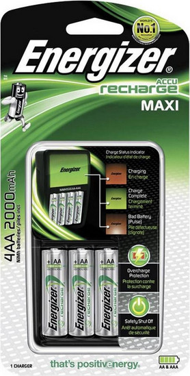 Energizer Maxi Charger & 4AA 2000mAh