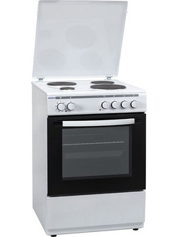 Robin BN-64 White Κουζίνα Ηλεκτρική 65lt με Εμαγιέ Εστίες 60cm