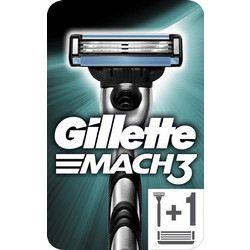 Gillette Mach 3 Ξυραφάκι μιας Χρήσης με 3 Λεπίδες & Λιπαντική Ταινία + Ανταλλακτικά Ξυραφάκια 2τμχ