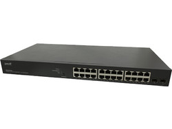 Lantronix SM24TAT2SA Managed L2 Switch με 24 Θύρες Ethernet 1Gbps και 2 SFP Θύρες