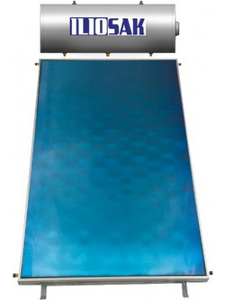 ILIOSAK Alu90 Ηλιακός Θερμοσίφωνας 120lt 1.5m² Glass Διπλής Ενέργειας