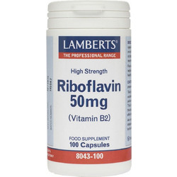 Lamberts Riboflavin B-2 50mg 100 Κάψουλες