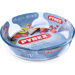 Pyrex 828 Πυρίμαχο Γυάλινο Σκεύος Στρογγυλό 26cm