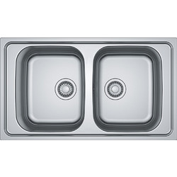 Franke Spark SKX 620 Ένθετος Νεροχύτης Inox Αντιστρεφόμενος Σατινέ 86x50cm