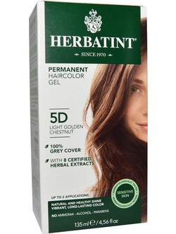 Herbatint 5D Καστανό Ανοιχτό Χρυσαφί Μόνιμη Βαφή Μαλλιών Χωρίς Αμμωνία 150ml