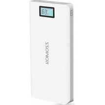 Romoss Sense 6 Plus Power Bank 20000mAh 18W με 2 Θύρες USB-A & Θύρα USB-C Quick Charge 3.0 White