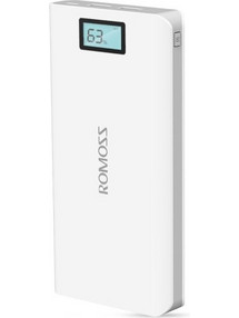 Romoss Sense 6 Plus Power Bank 20000mAh 18W με 2 Θύρες USB-A & Θύρα USB-C Quick Charge 3.0 White