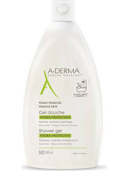 A-Derma Hydra Protective Αφρόλουτρο σε Gel για Ευαίσθητο Δέρμα 500ml