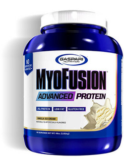 Gaspari Nutrition Myofusion Advanced Vanilla Πρωτεΐνη Ορού Γάλακτος Γράμμωσης Χωρίς Γλουτένη 1.8kg