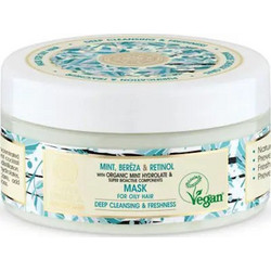 Natura Siberica Mint Bereza & Retinol Μάσκα Μαλλιών για Όγκο κατά της Πιτυρίδας για Λιπαρά Μαλλιά 300ml