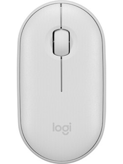 Logitech M350 Pebble Ασύρματο Bluetooth Ποντίκι White
