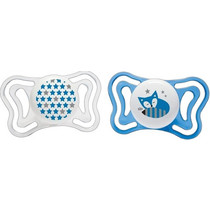 Chicco Physio Forma Light Ανατομικές Ορθοδοντικές Πιπίλες Σιλικόνης 6-16m Αλεπού Αστεράκια 2τμχ