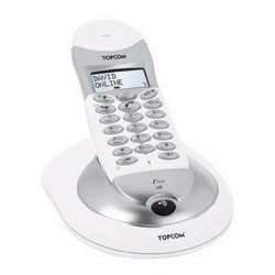 Topcom Butler 4012 Ασύρματο Τηλέφωνο με Ανοιχτή Ακρόαση Λευκό
