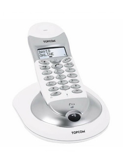 Topcom Butler 4012 Ασύρματο Τηλέφωνο με Ανοιχτή Ακρόαση Λευκό