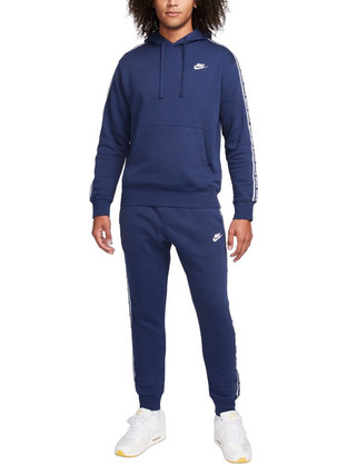 Nike Sportswear Ανδρικό Σετ Φόρμας Fleece με Λάστιχο Navy Μπλε FB7296-410