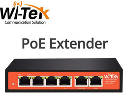 Wi-Tek WI-PE51E Unmanaged L2 Switch με 4 Θύρες Ethernet 100Mbps και 2 SFP Θύρες