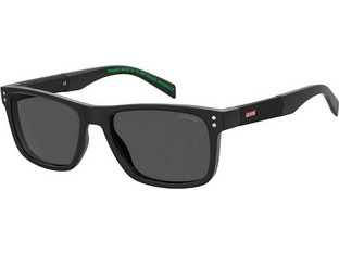 Levi's LV5059S 807/IR Ανδρικά Γυαλιά Ηλίου Τετράγωνα Κοκάλινα Μαύρα με Μαύρο Polarized Φακό