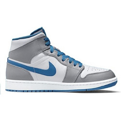 Jordan Air 1 Ανδρικά Sneakers Μποτάκια Λευκά Royal Blue Γκρι DQ8426-014